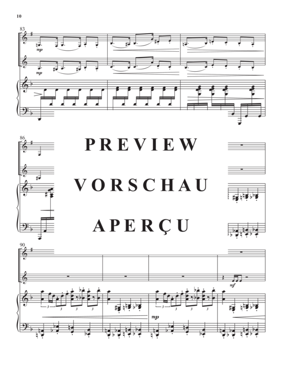 Product gallery: Page 12 of 21 The Lion and the Mouse , , (Trio for trumpet in Bb/piccolo trumpet, horn in F + piano)