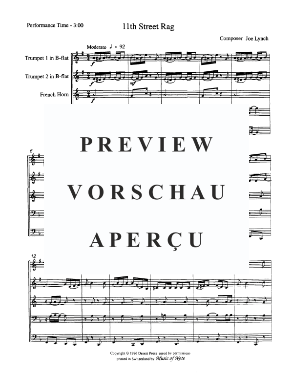 Product gallery: Page 3 of 11 11th Street Rag, , Brass Quintet