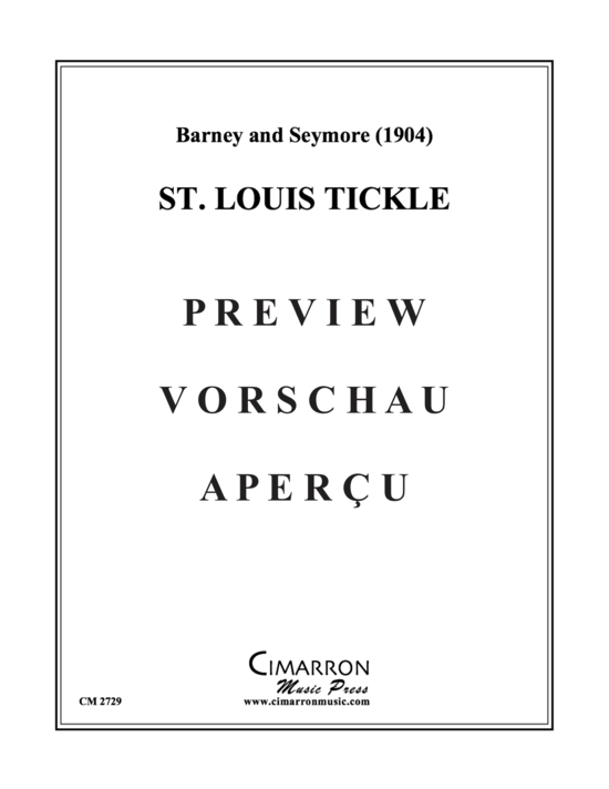 Produktgalerie: Seite 2 von 16 St. Louis Tickle , , (Blechbläserquintett)