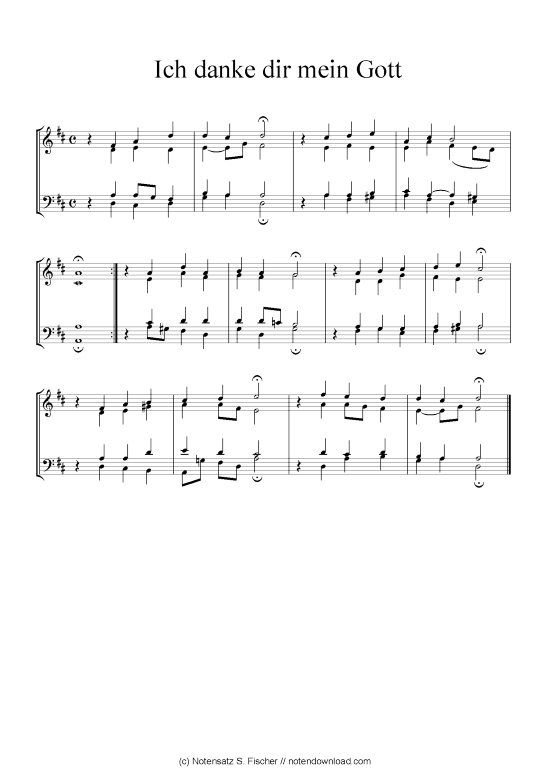 gallery: Ich danke dir mein Gott , , Piano Solo