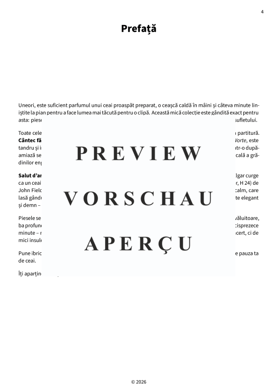 Produktgalerie: Seite 6 von 11 Pauza de ceai la pian - Piese reconfortante u?or de interpretat, , Klavier Solo