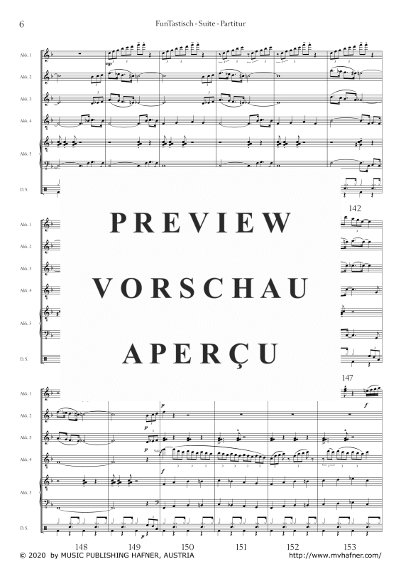 Product gallery: Page 11 of 11 FunTastisch - Suite, , (accordion ensemble and drumset)