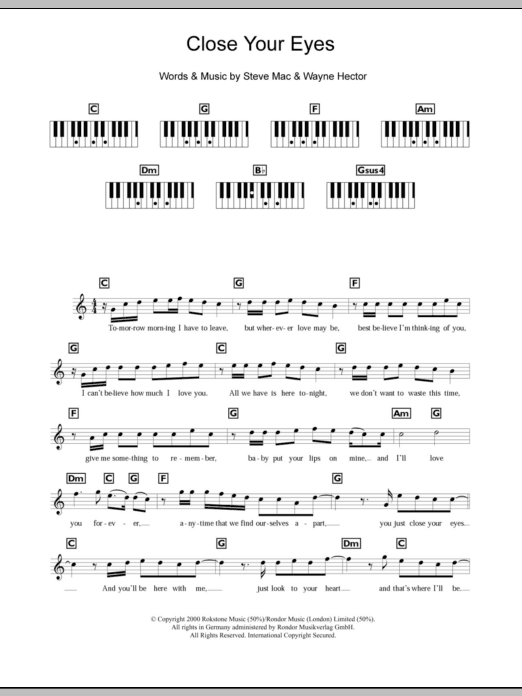 Produktbild zu: Close Your Eyes