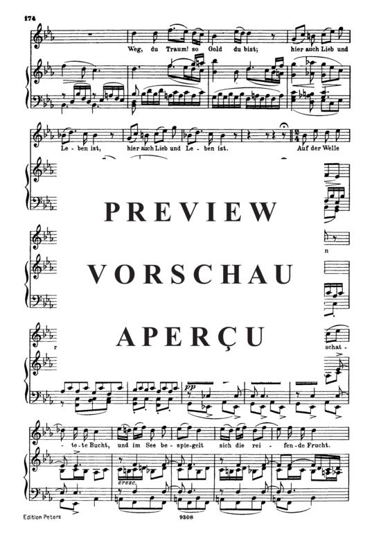 Product gallery: Page 4 of 5 Auf dem See D.543, , High Voice and Piano