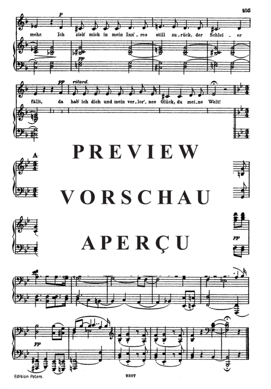 Product gallery: Page 3 of 3 Nun hast du mir den ersten Schmerz getan, Op.42 No.8, , High Voice and Piano