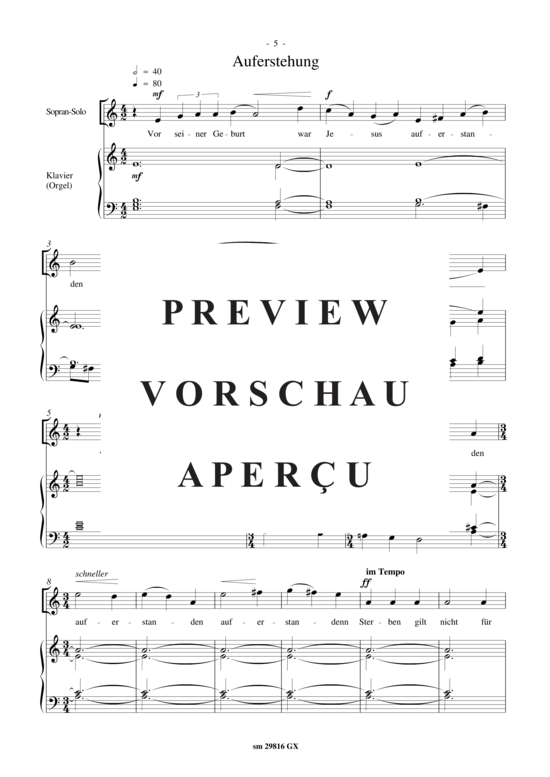 Product gallery: Page 7 of 11 Lieder der Auferstehung , , (soprano + piano/organ)