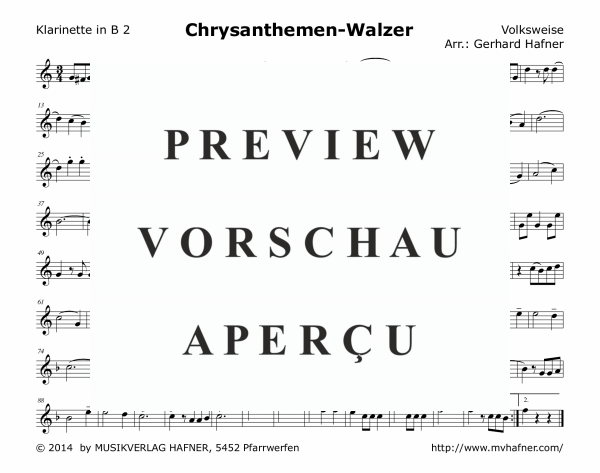 Product gallery: Page 7 of 11 Chrysanthemen-Walzer, , (woodwind and brass)