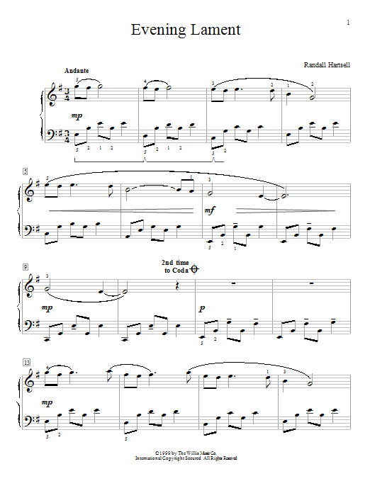 Produktbild zu: Evening Lament