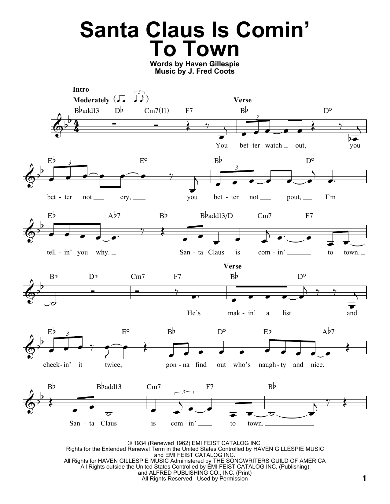 Produktbild zu: Santa Claus Is Comin' To Town