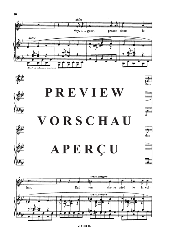 Product gallery: Page 4 of 5 Le voyageur Op.18 No.2, , High Voice and Piano