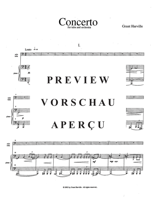 Produktgalerie: Seite 5 von 21 Concerto , , (Tuba + Klavier)