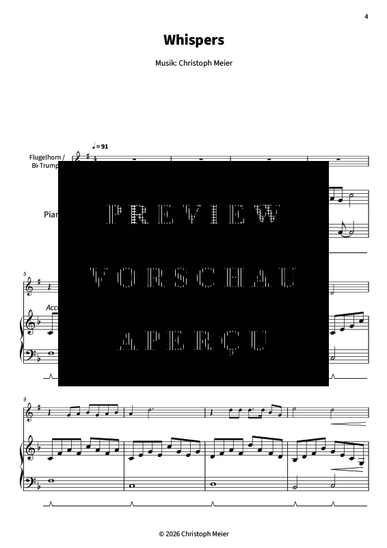 gallery: Zehn ruhige Melodien für Hochzeiten, Kirche und andere Anlässe, , Trompete in B und Klavier