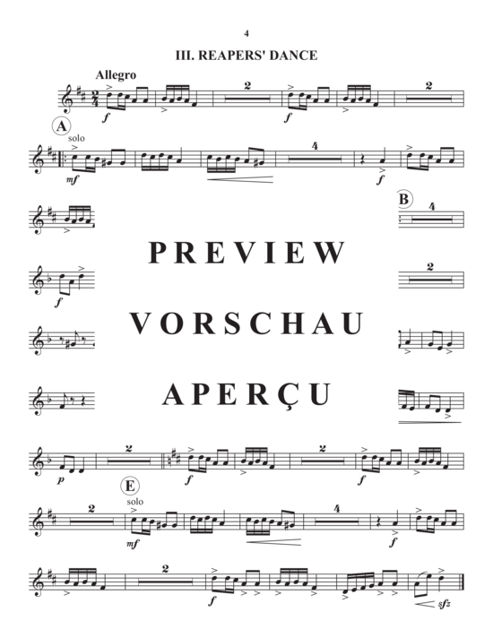 Produktgalerie: Seite 17 von 21 Three Folk Dances , , (Blechbläserquintett)