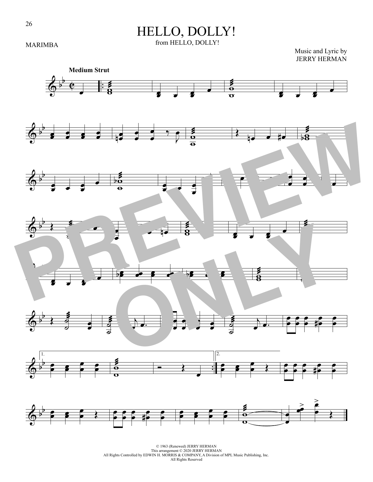 Produktgalerie: Seite 1 von 1 Hello, Dolly!, Louis Armstrong, Marimba