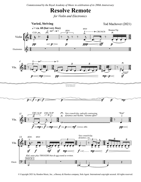 Produktgalerie: Seite 1 von 1 Resolve Remote, Tod Machover, Violine