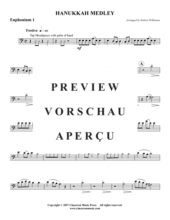 Product gallery: Page 5 of 16 Hanukkah Medley , , (Tuba Quartet: 2x Baritone, 2xTuba)