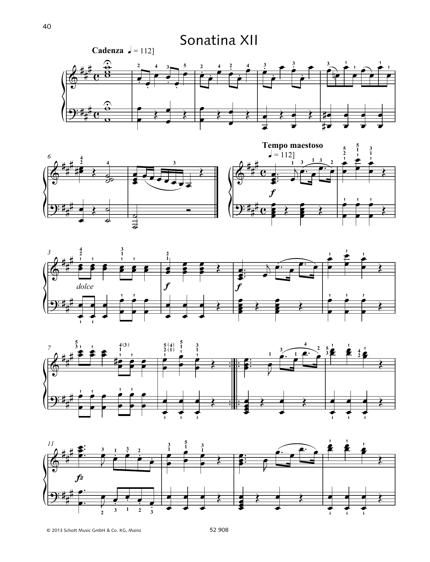 Produktbild zu: Sonatina XII
