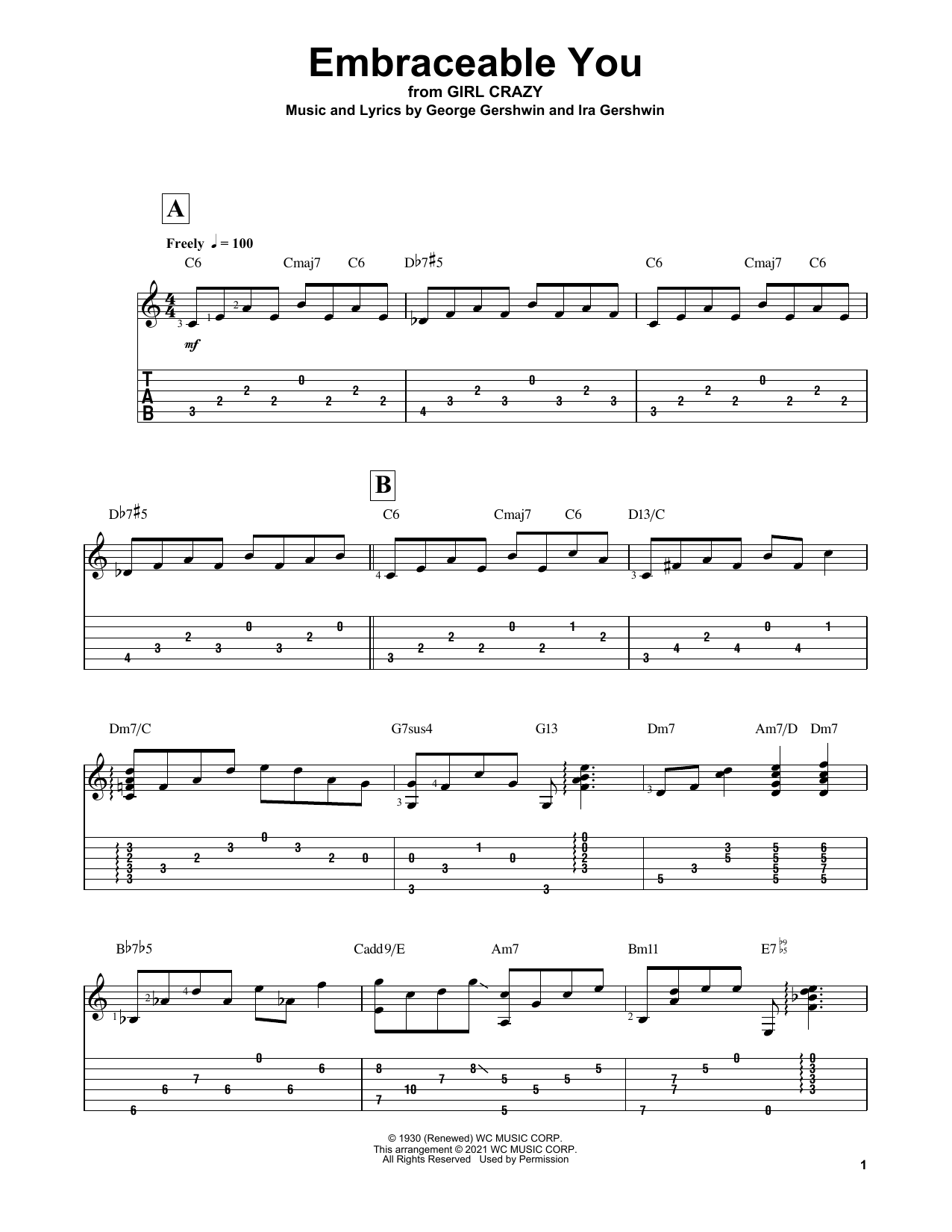 Product picture to: Embraceable You (arr. Matt Otten)