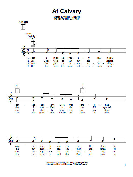 Product gallery: Page 1 of 1 At Calvary, William R. Newell