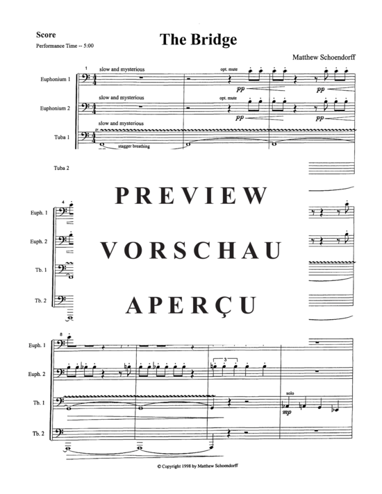 Product gallery: Page 3 of 21 The Bridge , , (Tuba Quartett EETT)