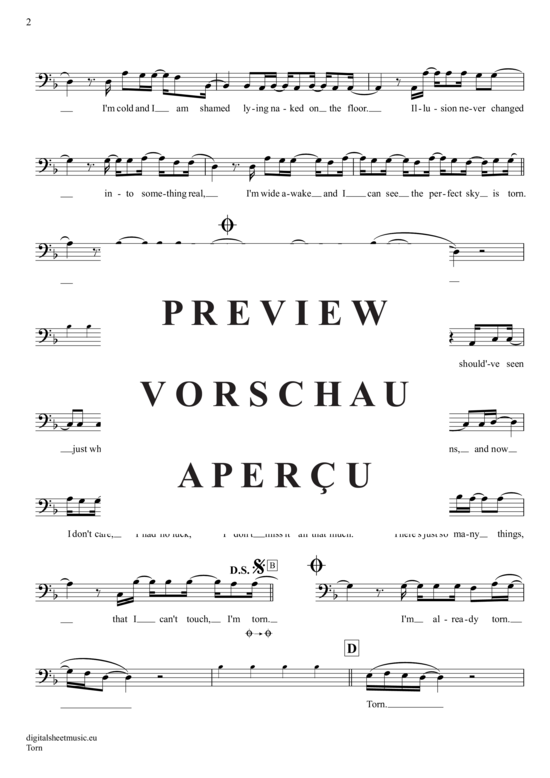 Product gallery: Page 3 of 4 Torn , Imbruglia, Natalie, (Posaune / Bariton)