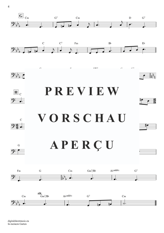 Produktgalerie: Seite 5 von 9 In Meinem Garten, Mey, Reinhard, E-Bass