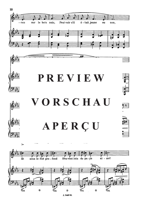 Product gallery: Page 4 of 6 Au cimetière Op.51 No.2, , Medium Voice and Piano