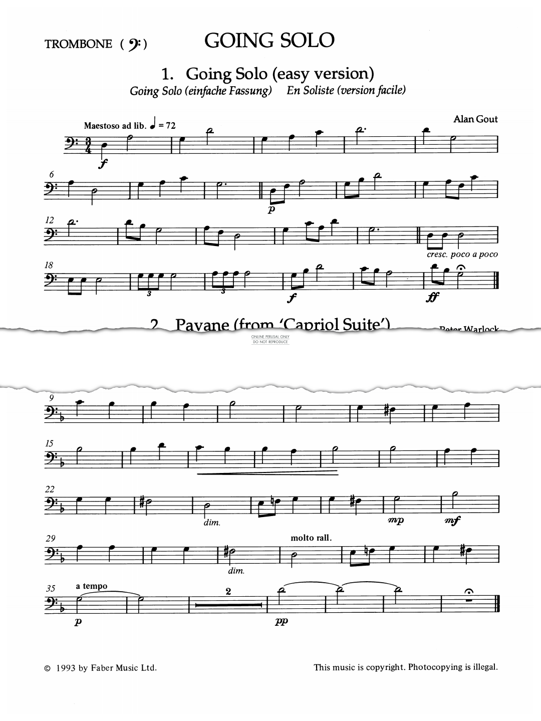 Product gallery: Page 1 of 1 Going Solo (Easy Version), Alan Gout