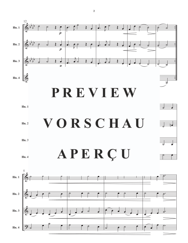 Product gallery: Page 4 of 10 Four Folk Songs, , Horn Quartet
