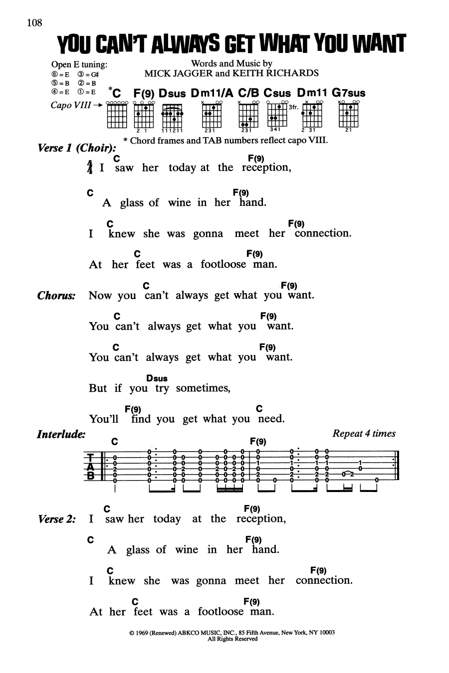 Produktgalerie: Seite 1 von 1 You Can't Always Get What You Want, The Rolling Stones, Gitarre
