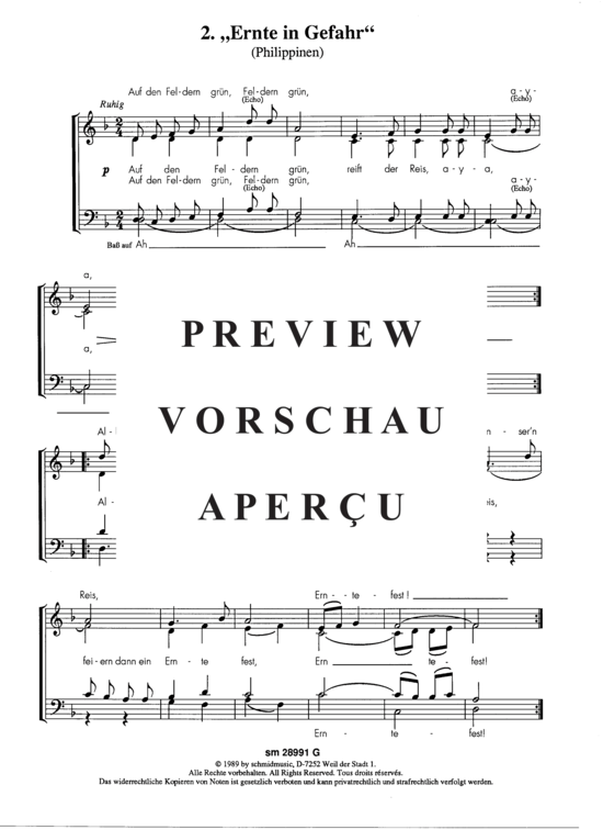 Product gallery: Page 4 of 5 Drei Lieder aus der Südsee , , (mixed choir)