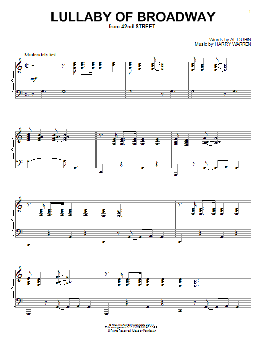 Product gallery: Page 1 of 1 Lullaby Of Broadway, Harry Warren