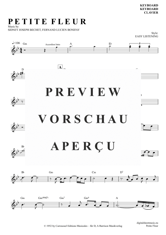 Product gallery: Page 2 of 4 Petite Fleur, Tex, Pete, (Keyboard)