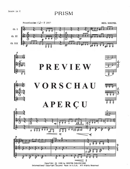 Product gallery: Page 4 of 21 Prism , , (3 Clarinets in B)