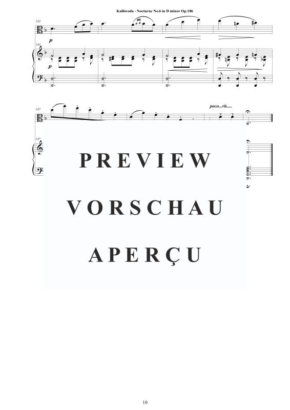 Produktgalerie: Seite 11 von 11 Nocturne No.6 Op.186, , Viola und Klavier