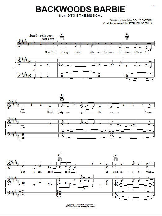 Produktbild zu: Backwoods Barbie (from 9 to 5: The Musical)