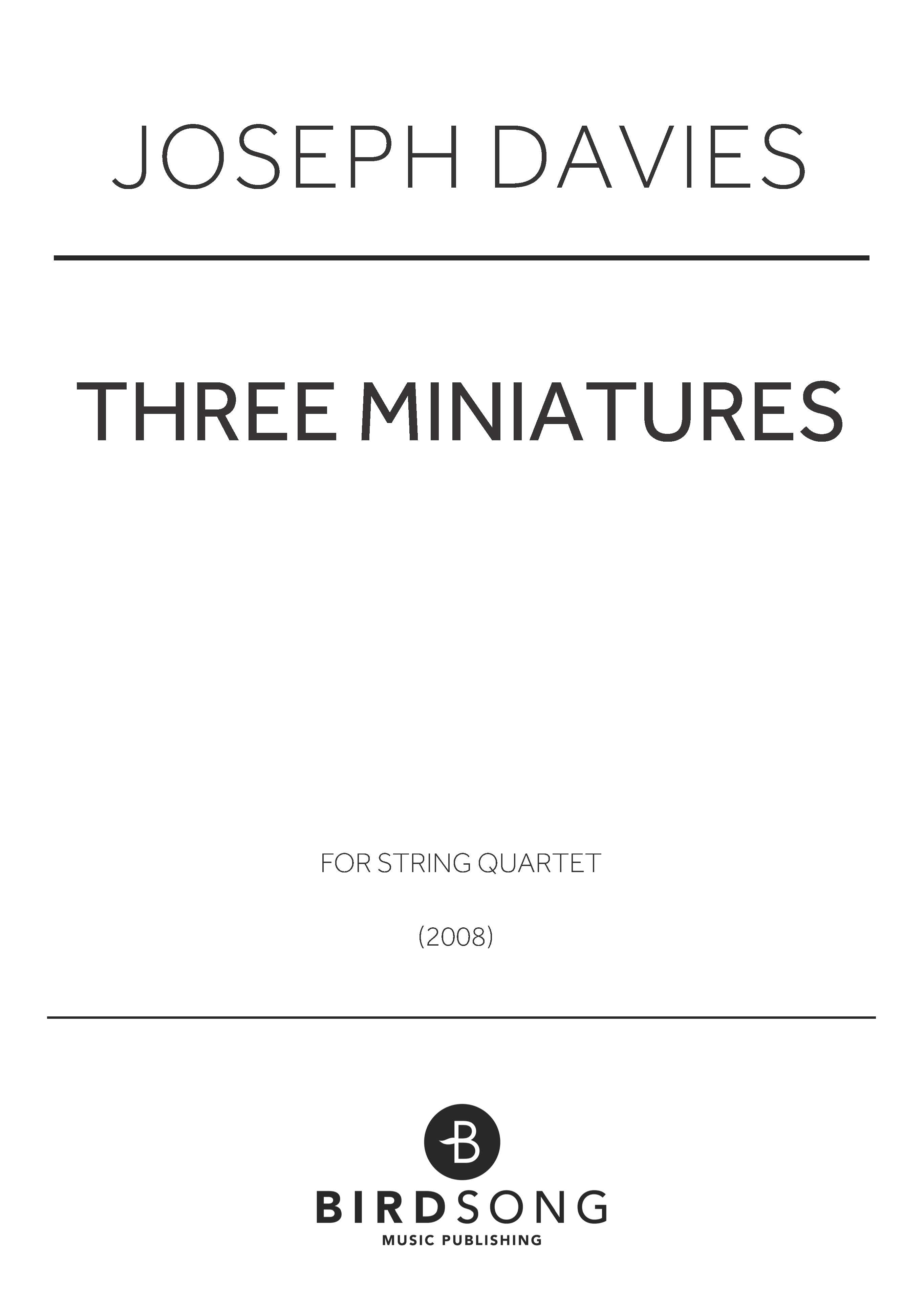 Produktbild zu: Three Miniatures