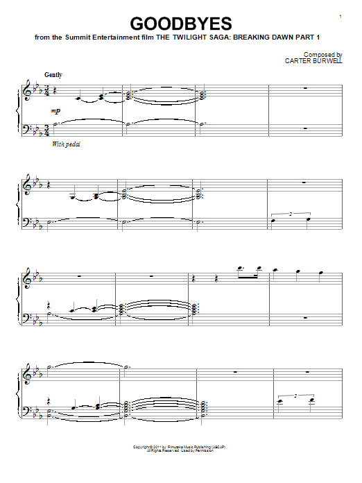 Product gallery: Page 1 of 1 Goodbyes, Carter Burwell