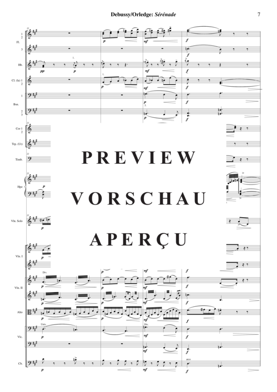 gallery: Sérénade for violin and orchestra , , (Orchester + Violine Solo)