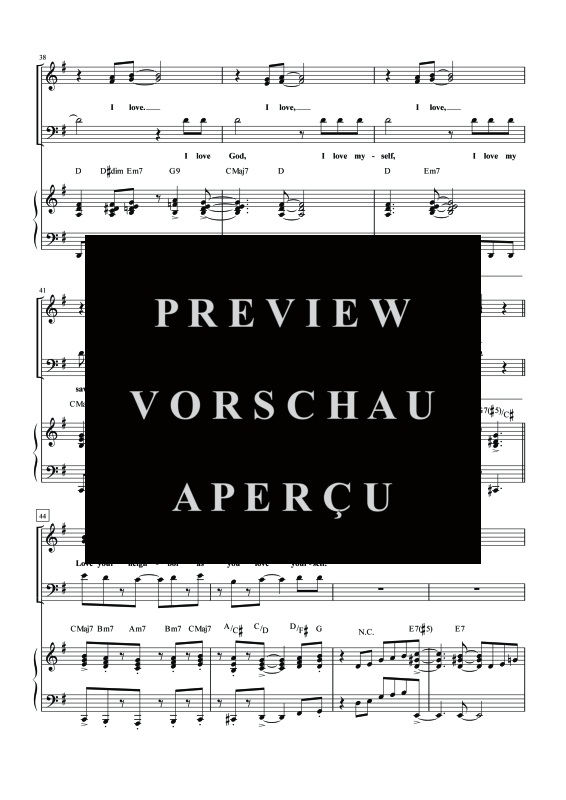 gallery: I Love, , Gemischter Chor SAB und Klavier