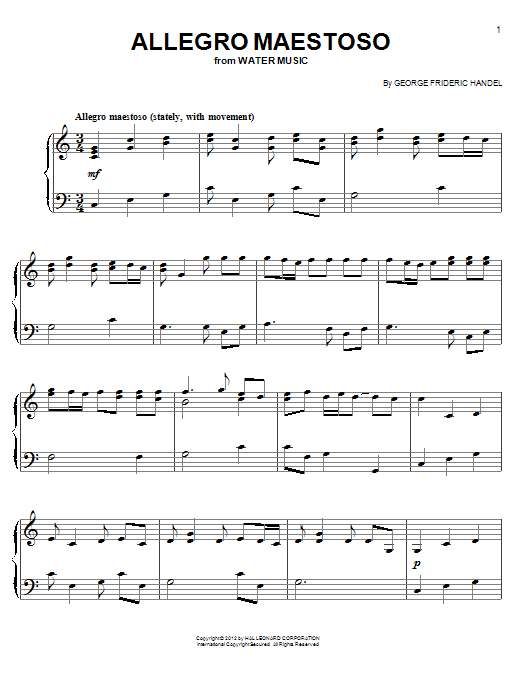 Produktbild zu: Allegro Maestoso
