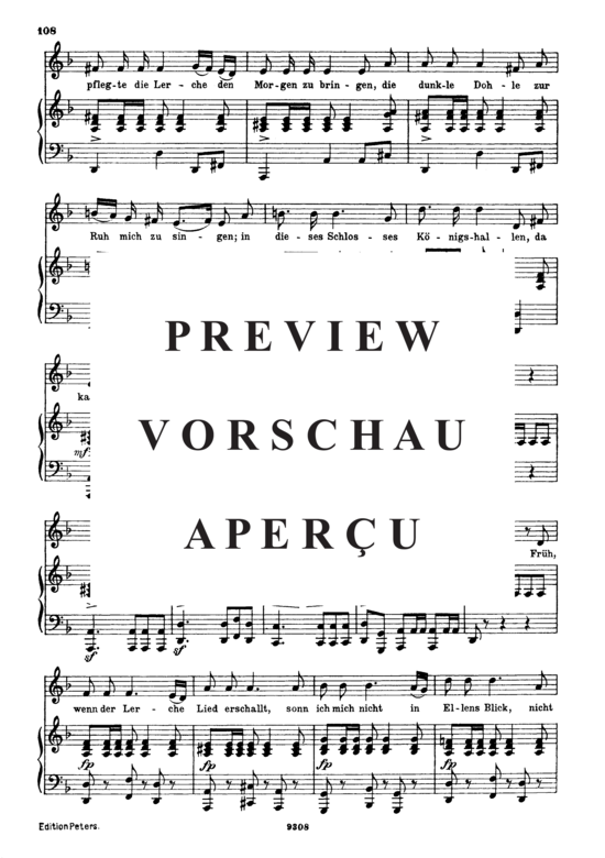 Product gallery: Page 4 of 5 Lied des gefangenen Jäger's D.843, , High Voice and Piano