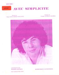 cover: Avec Simplicite, Georges Augier de Maussac