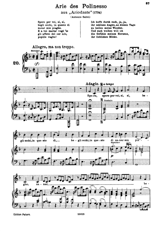 Product picture to: Spero per voiGeorg Friedrich Händel