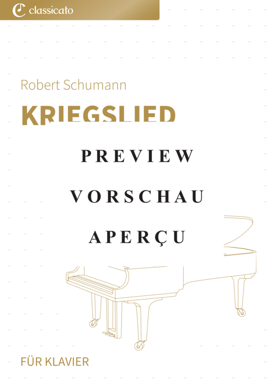 Produktgalerie: Seite 2 von 5 Kriegslied - Nr. 31 aus Album für die Jugend op. 68 , , Klavier Solo