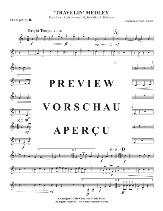 Produktgalerie: Seite 5 von 8 Travelin Medly , , (Blechbläser Trio für Trompete in B, Horn in F oder Posaune + Tuba)