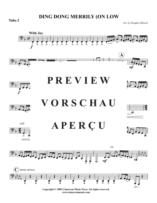Product gallery: Page 16 of 17 Ding Dong, Merrily on , , (Tuba Quartet: 2x Baritone, 2xTuba)