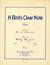 cover: A Bird's Clear Note, Billy Mayerl