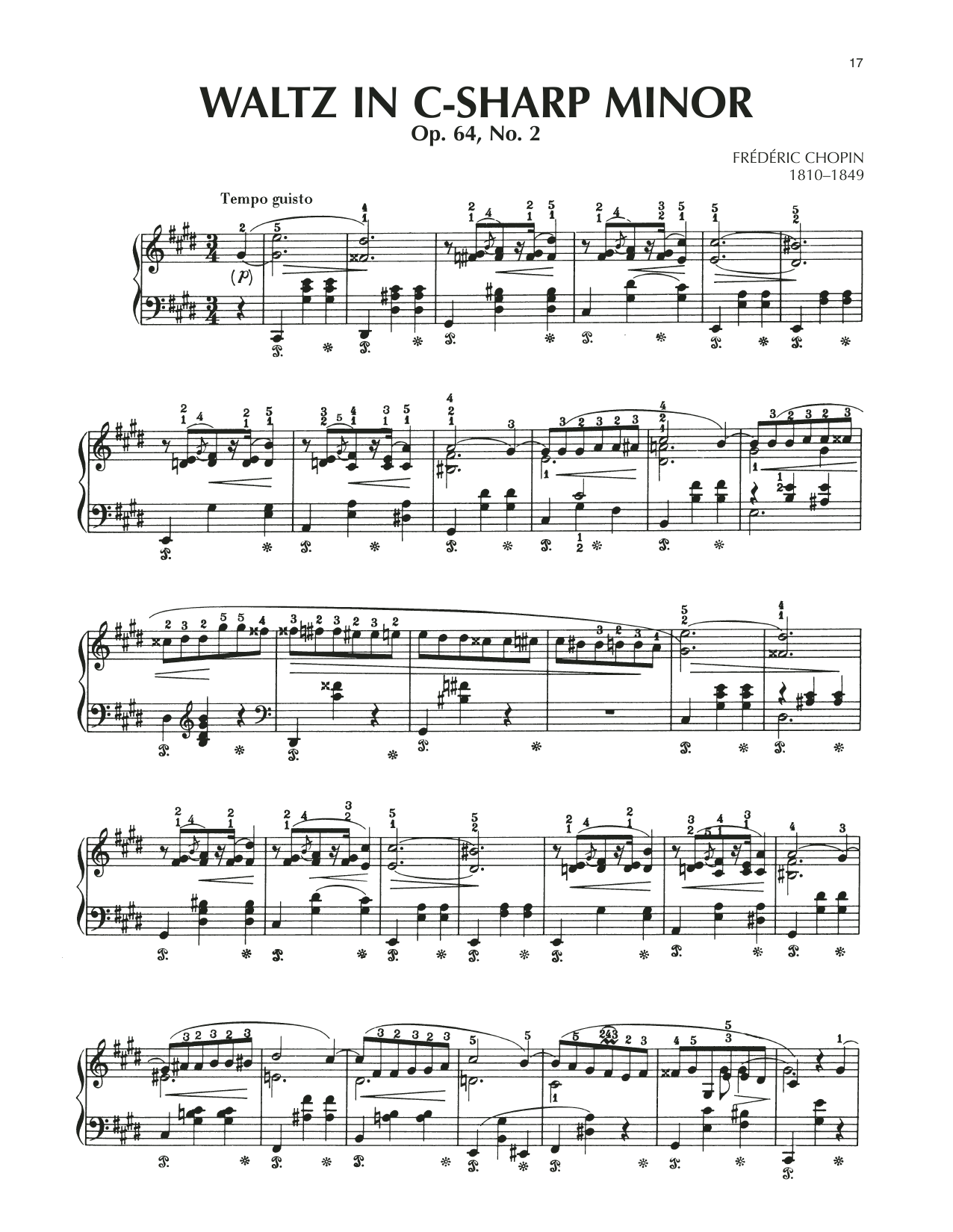 Product gallery: Page 1 of 1 Waltz In C-Sharp Minor, Op. 64, No. 2, Frederic Chopin