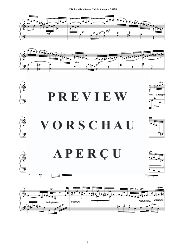 Produktgalerie: Seite 5 von 9 Sonate Nr. 9 in A-Moll, , Klavier Solo